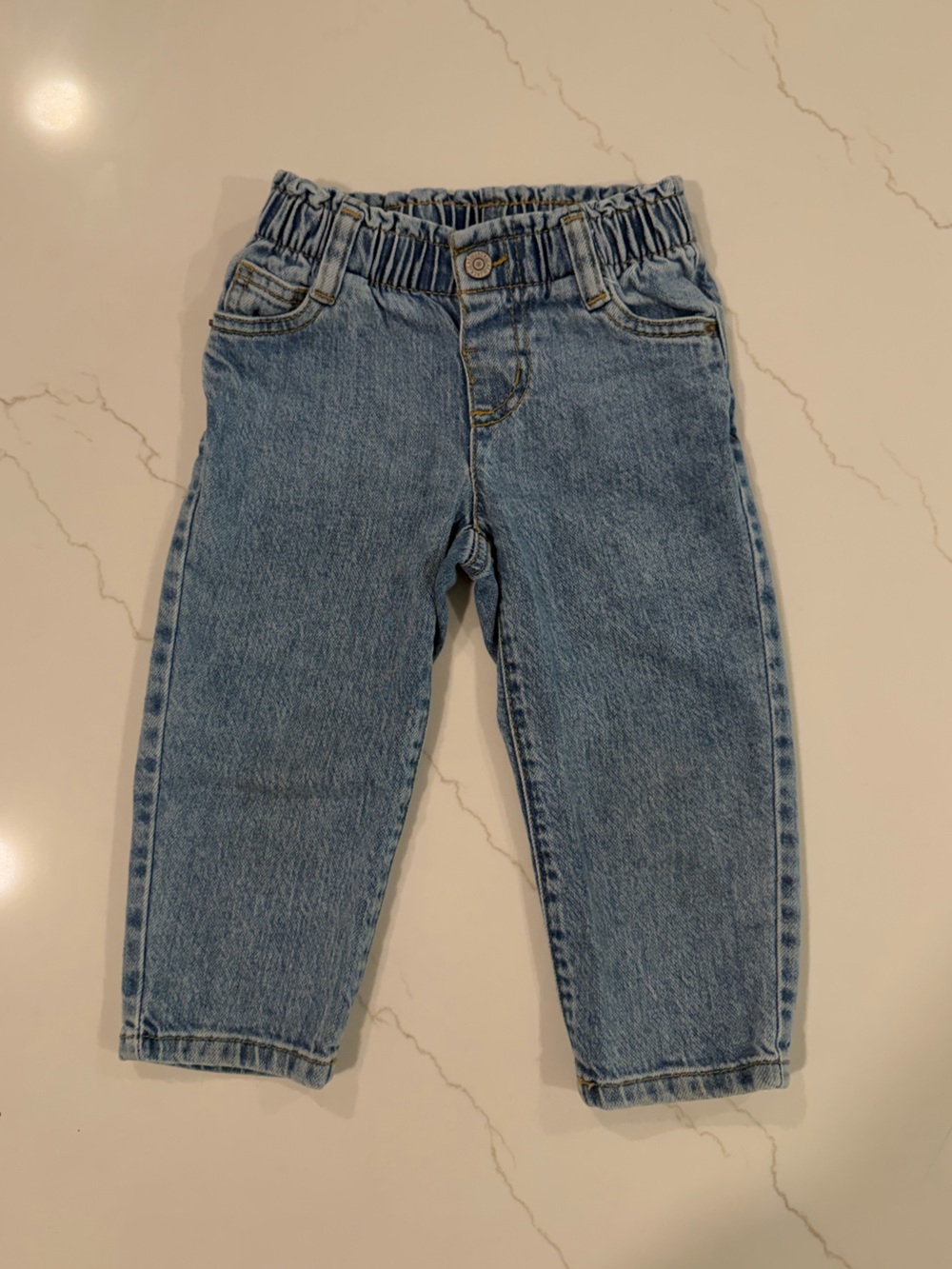 Cat & Jack Light Blue Elastic Waist Denim Jeans